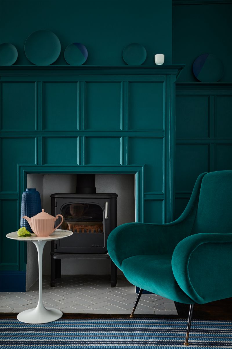 Buy 'Mid Azure Green' Dark Green Paint | Little Greene