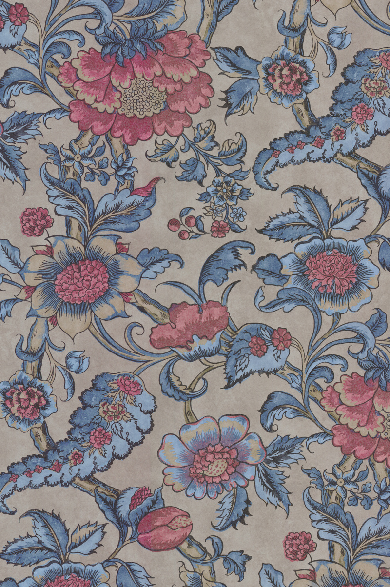 Sackville Street - Saphir' Floral Wallpaper | Little Greene