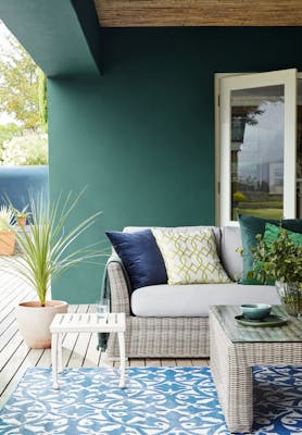 Mid Azure Green Living Space