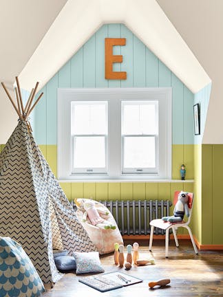 Baby room fashion wall colour ideas