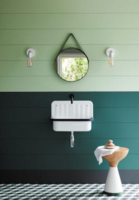 Three Farm Green Bathroom