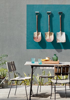 Grey Teal Dining Room